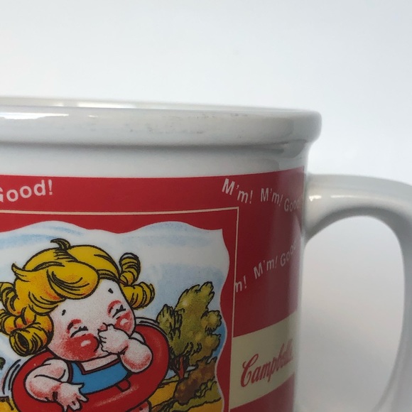 Campbell's Soup Kids Spring Summer Soup Coffee Tea Ceramic Wide Mouth Mug Cup 98 - Picture 7 of 12